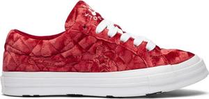 Кроссовки Converse Golf Le Fleur x One Star Quilted Velvet Cherry, красный