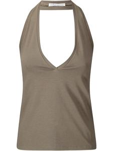 Майка с открытой спиной от Стефано Мортари Stefano Mortari, зеленый