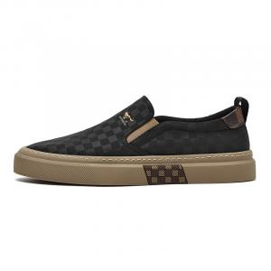 Кроссовки SEPTWOLVES Skateboarding Shoes Men Low-top, черный/коричневый