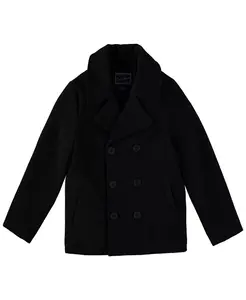 Двубортный бушлат для больших мальчиков S Rothschild & CO, черный