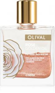 Масло розового золота с блестками для лица, тела и волос Olival, 50 мл