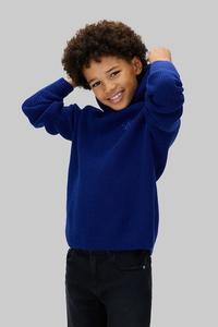 Детская хлопковая толстовка Calvin Klein Jeans, синий