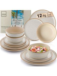 Набор столовых приборов Rio Creme - 12 предметов из керамики Sänger