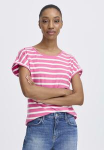 Футболка b.young PAMILA ONECK, Phlox Pink Stripe/Pink