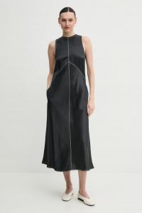 Платье Aurora из смесового льна, черный