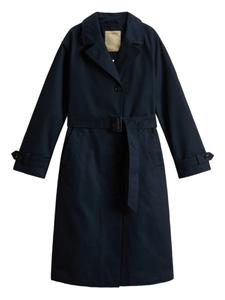 Хлопковый тренчкот Woolrich, синий