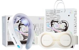 Массажер для шеи и плеч с термотерапией и импульсным воздействием G1 Deluxe Version SKG, белый