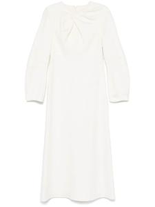 Jil Sander платье макси с драпировкой, белый