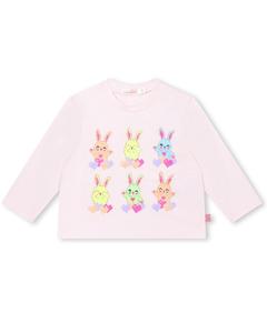 Billieblush Футболка с принтом кролика, розовый