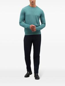 Шерстяной свитер с круглым вырезом Boglioli, синий