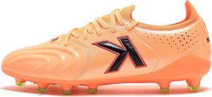Футбольные бутсы KELME из кожи кенгуру - FG Pro K-Leather - для игры на улице и в зале, мужские, взрослые размеры, оранжевый
