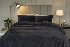 Теплодержатели - Однотонные цвета - Комплект постельного белья BM516 (двуспальная кровать) (античное серебро) Heat Holders