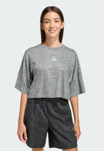 Футболка Adidas Performance FUTURE ICONS ALLOVER, Sage/Charcoal/Tactile Green/Turquoise