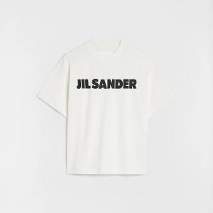 Женская футболка Jil Sander Logo, кремовый