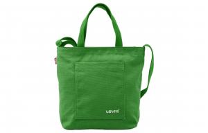 Levis Льняная сумка Левис хлопковая холщовая шоппер наплечная через плечо мини женская светло зеленая