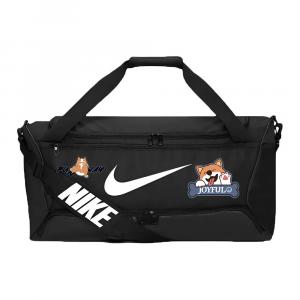 Nike Тканевая дорожная сумка с принтом белыми чернилами, унисекс, черная