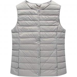 Жилет Chickle Collarless Lightweight Quilted Zip Women's, серый