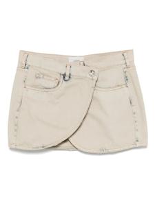 Джинсовая мини-юбка Coperni, серый