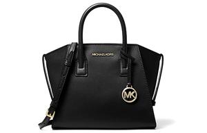 Сумка через плечо Avril из коровьей кожи черная миниатюрная женская MICHAEL KORS