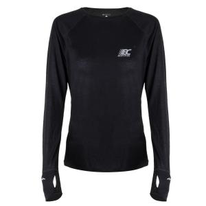 Шерстяная футболка INES Black BODYCROSS, черный