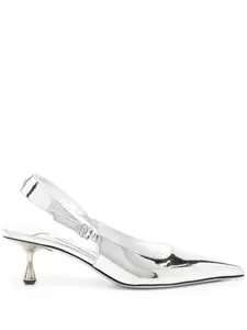 Туфли Amel 50 с эффектом металлик JIMMY CHOO, серебяный