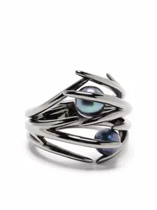 Кольцо Hooked Pearl Shaun Leane, черный