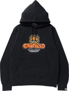 Худи BAPE x Garfield Pullover Hoodie Black, черный