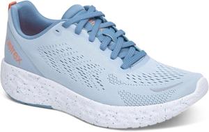 Кроссовки Aetrex для женщин Danika с ортопедической поддержкой свода стопы - дышащие, с дополнительной мягкой пяткой для комфорта, светло-голубой