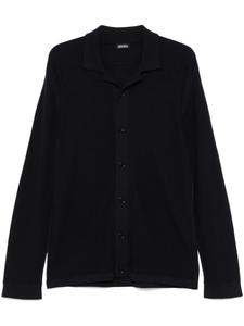 Шерстяная рубашка Zegna, синий