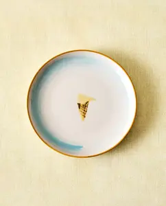Тарелка Zara Home Stoneware Ice Cream Dessert, лаймовый