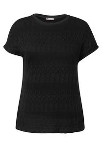 Рубашка STREET ONE Ajour, черный