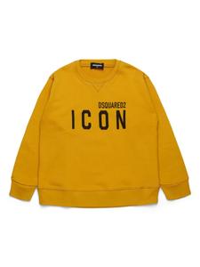 DSQUARED2 KIDS толстовка с принтом Icon, желтый
