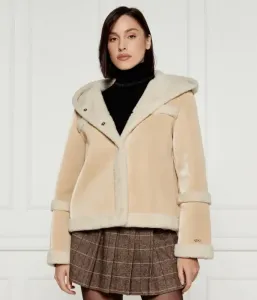 Куртка из овчины regular fit Liu Jo Sport, бежевый