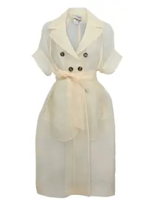 Двубортное шифоновое платье Baum Und Pferdgarten, нейтральный