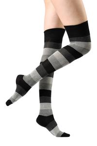 Носки Yenita Overknee Strümpfe, цвет grau anthrazit schwarz