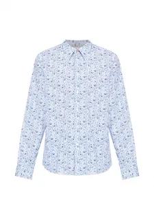 Рубашка с цветочным принтом Ps Paul Smith, синий