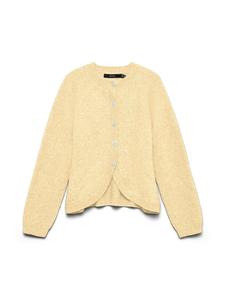 VERO MODA Кардиган 'VMWish' вязаный желтый