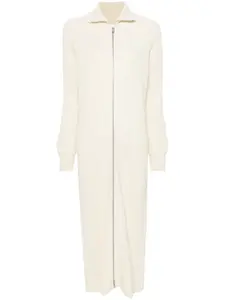 Платье макси в рубчик JIL SANDER, нейтральный