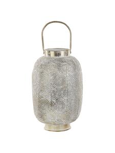 Beliani Фонарь LANTAU золотисто-белого цвета - (Ш) 25 x (В) 40 x (Д) 25 см