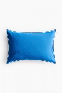 Наволочка H&M Cotton, 40x60 см, синий