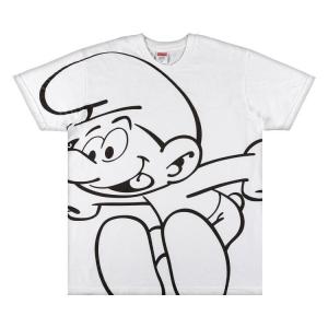 Футболка Supreme x Smurfs Tee 'White', белый