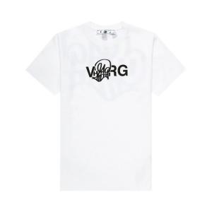 Футболка Off-White x Katsu Short-Sleeve Slim Tee 'White/Black', белый