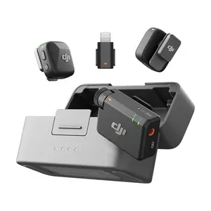 Беспроводная микрофонная система DJI Mic Mini (CN), 2 передатчика + 1 приемник + кейс + Lightning-адаптер, серый