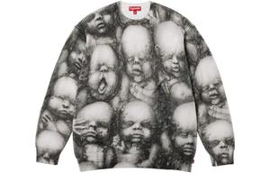 X HR GIGER FW23 Ко-брендовый трикотаж унисекс многоцветный Supreme, цвет Multicolor