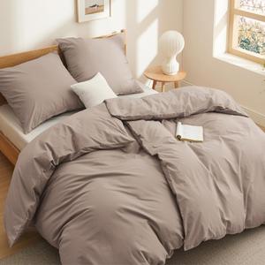 Комплект постельного белья Bedsure из 4 предметов, 135х200/80x80 см, хаки