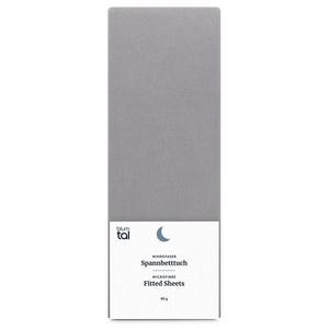 Простыня на резинке Blumtal Knut, серый - 190 x 30 x 140 см - количество предметов в наборе: 1