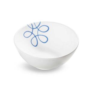 Чаша Pure Flamed Blue d: 23 см/высота: 10,1 см/1,5 л Gmundner Keramik, белый синий