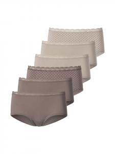 Vivance Трусики-стринги бежевого/серо-коричневого цвета