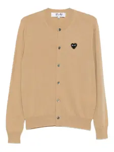 Кардиган с логотипом в виде сердца Comme Des Garçons Play, нейтральный
