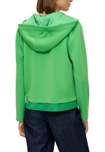 Толстовка с капюшоном SCUBA s.Oliver BLACK LABEL, зеленый